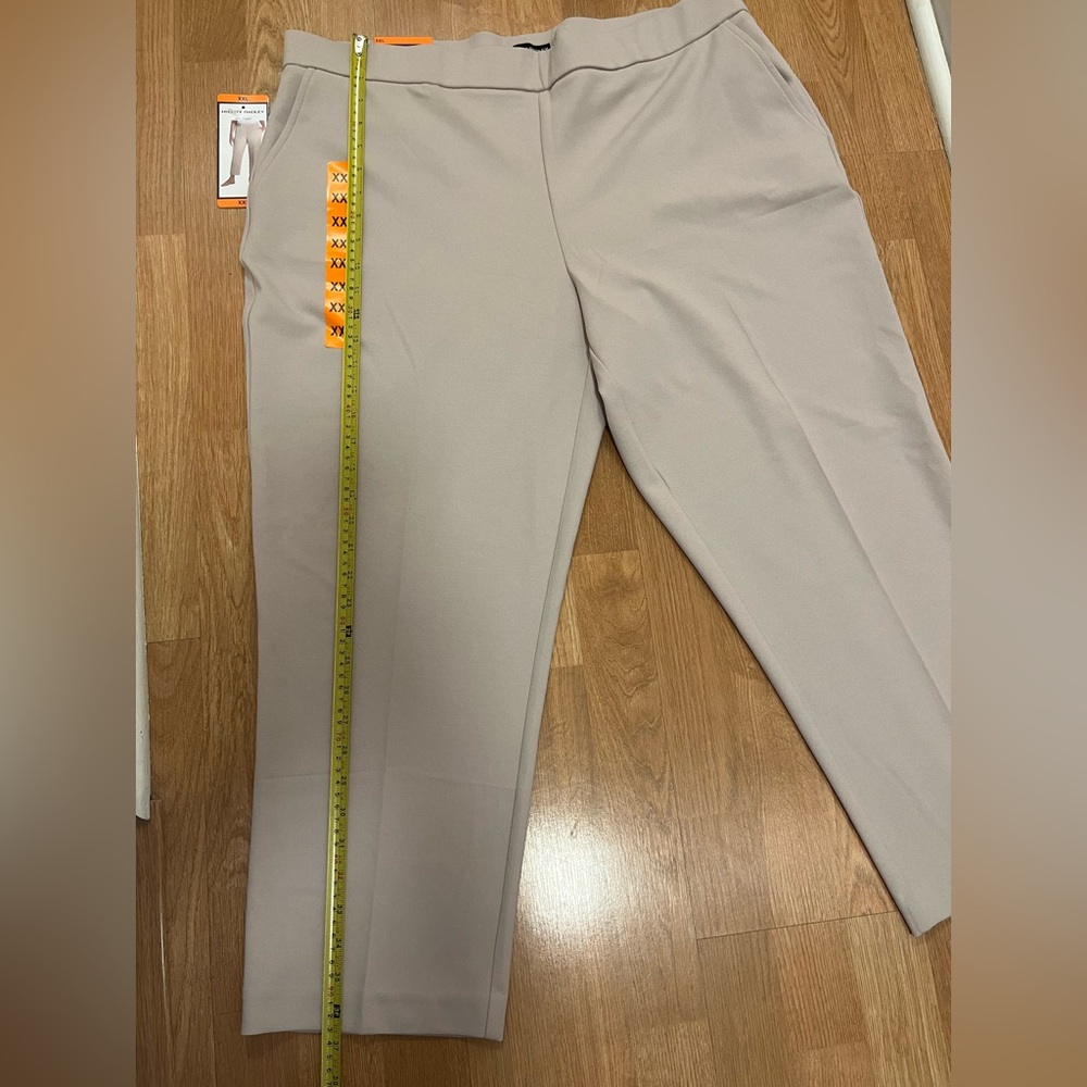 Hilary Radley Women’s Pull-On Pants - Beige, XXL, 26” Inseam - Picture 2 of 7